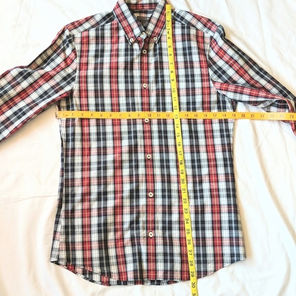 Plaid long sleeve button down shirt sz small - Picture 5 of 8